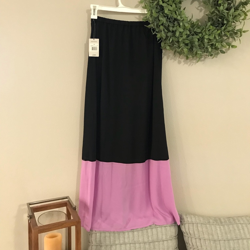 Gorgeous long black and purple skirt